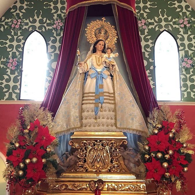 LLEGADA DE NUESTRA PATRONA, LA VIRGEN DEL BUEN SUCESO, AL PUENTE DE HIERRO