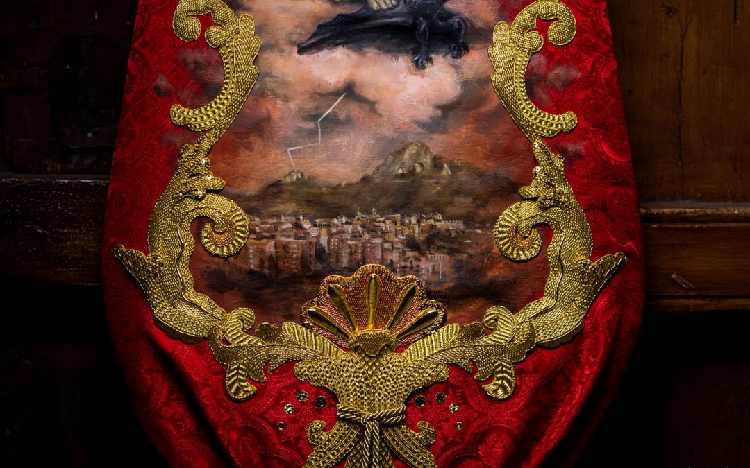 Presentación del nuevo guion-estandarte de la Hermandad de San Bartolomé